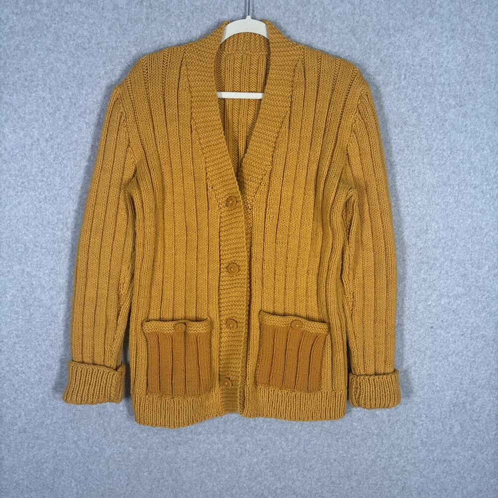 Cozy Mustard Cardigan Sweater